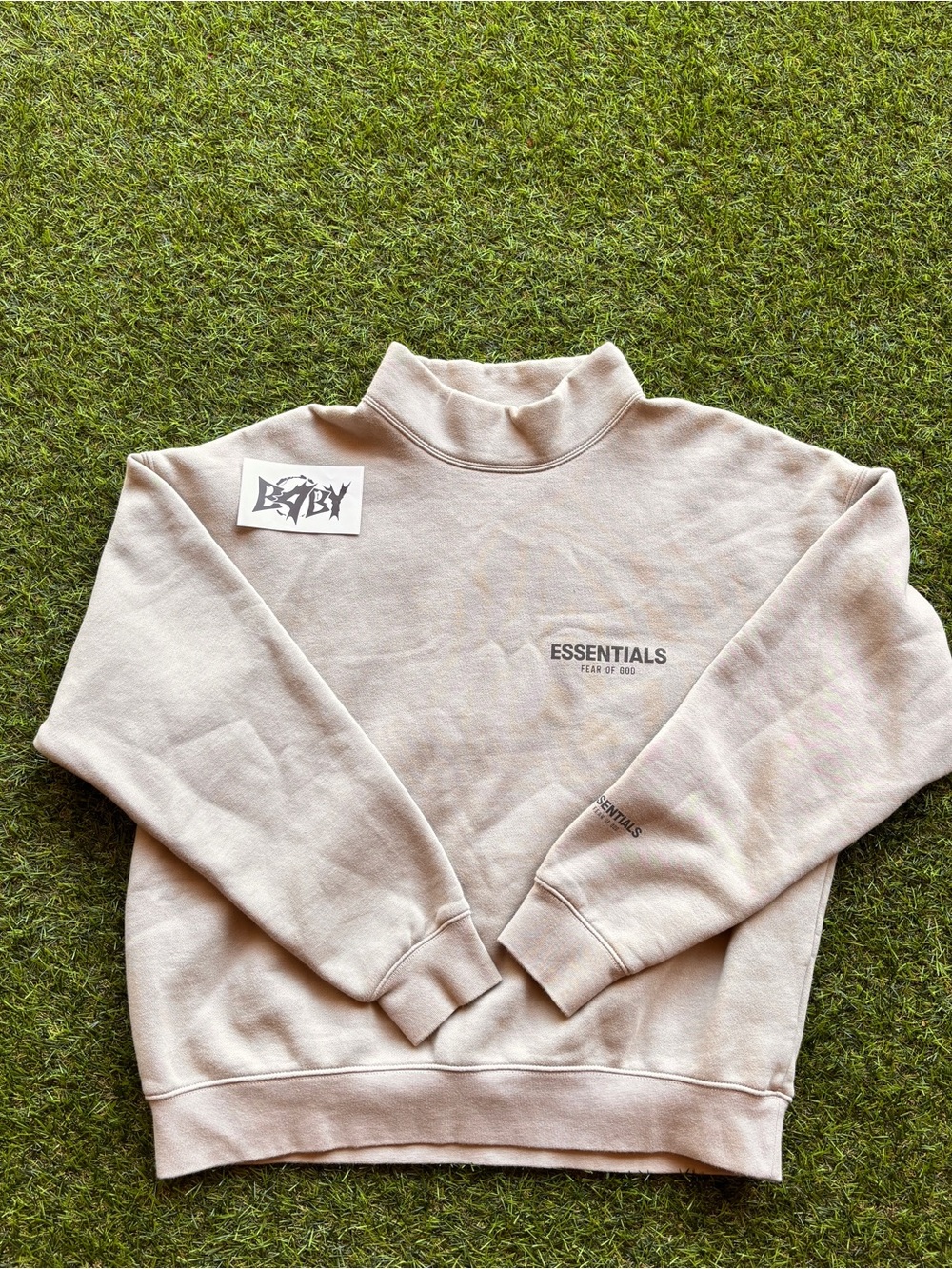 Fear of God ESSENTIALS Cream Logo Crewneck
